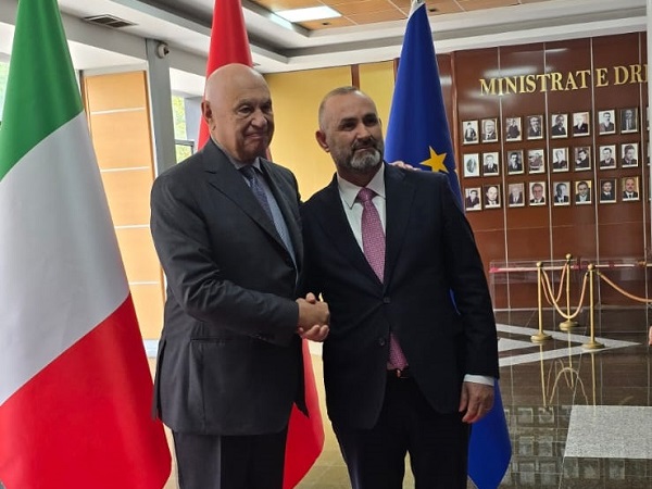 nordio manja tirana 03 OTT 24 (foto ministero della giustizia)