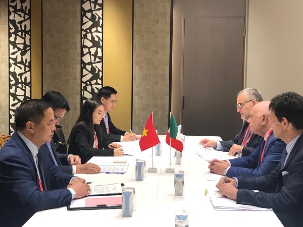 Bilaterale del ministro Nordio con l'omologo vietnamita Le Thanh Long (Credit: ministero della Giustizia)