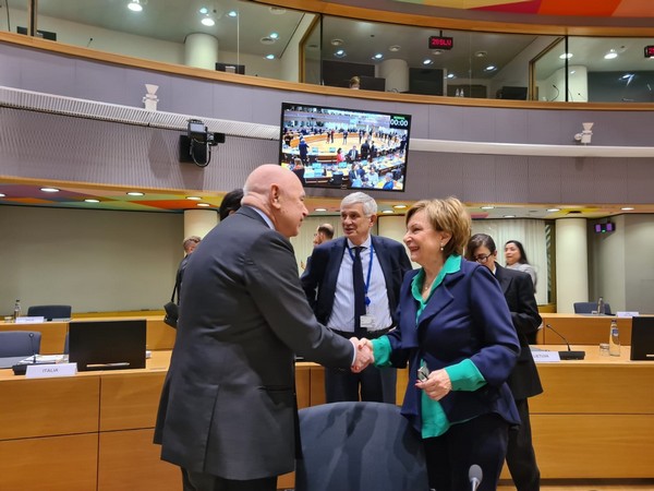 Bruxelles 9dic22 Nordio-Ministra della Giustizia Croazia-Benassi