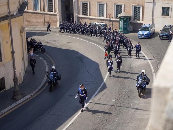 Cambio della guardia d&rsquo;onore della Penitenziaria al Quirinale