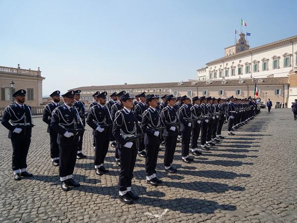 Cambio della guardia d&rsquo;onore della Penitenziaria al Quirinale