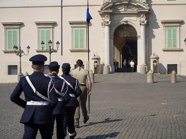 Cambio della guardia d&rsquo;onore della Penitenziaria al Quirinale