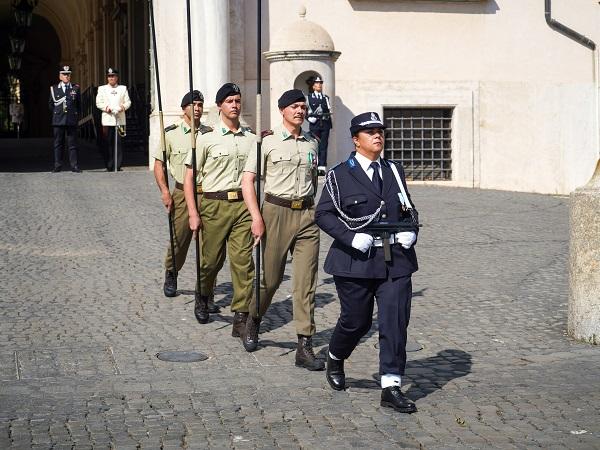 Cambio della guardia d&rsquo;onore della Penitenziaria al Quirinale