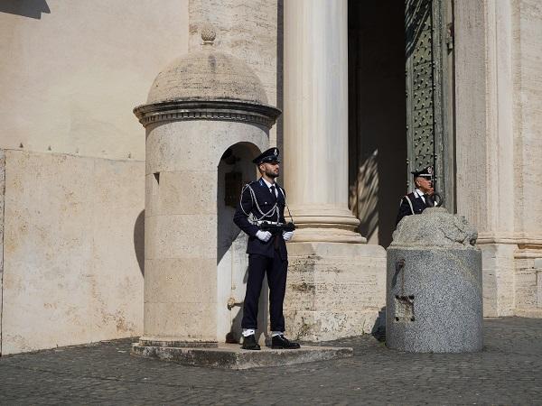 Cambio della guardia d&rsquo;onore della Penitenziaria al Quirinale
