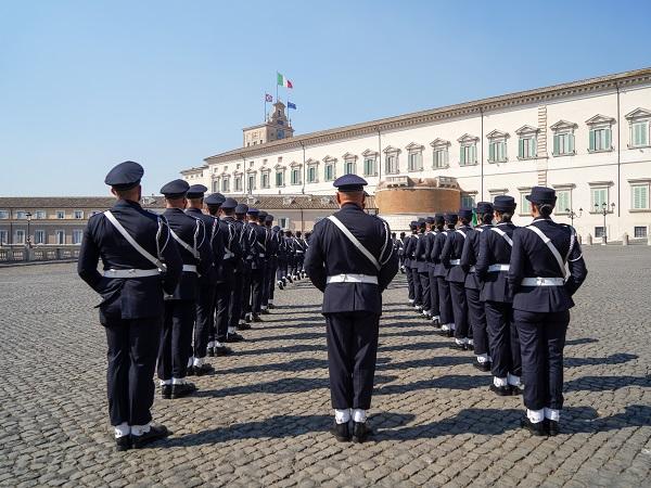 Cambio della guardia d&rsquo;onore della Penitenziaria al Quirinale