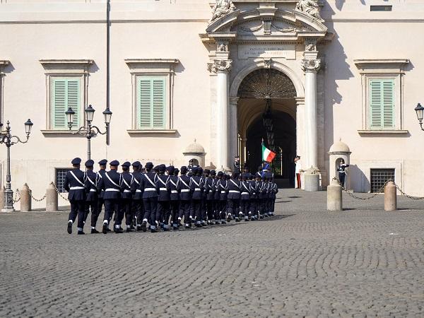 Cambio della guardia d&rsquo;onore della Penitenziaria al Quirinale