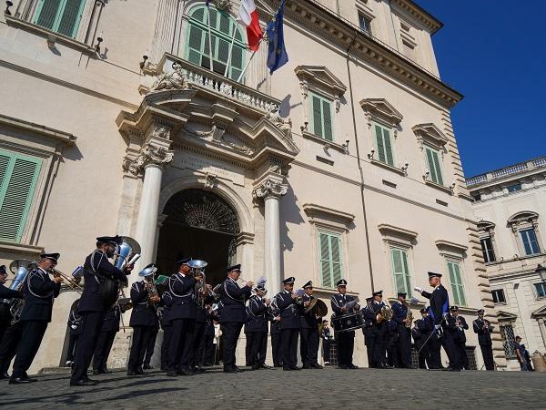 Cambio della guardia d&rsquo;onore della Penitenziaria al Quirinale