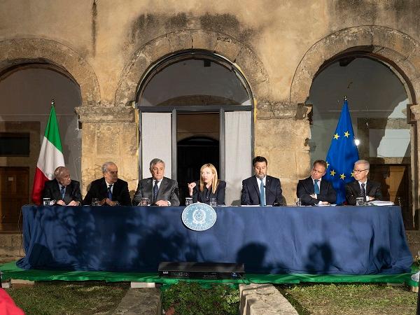 Conferenza stampa del Consiglio dei Ministri a Cutro
