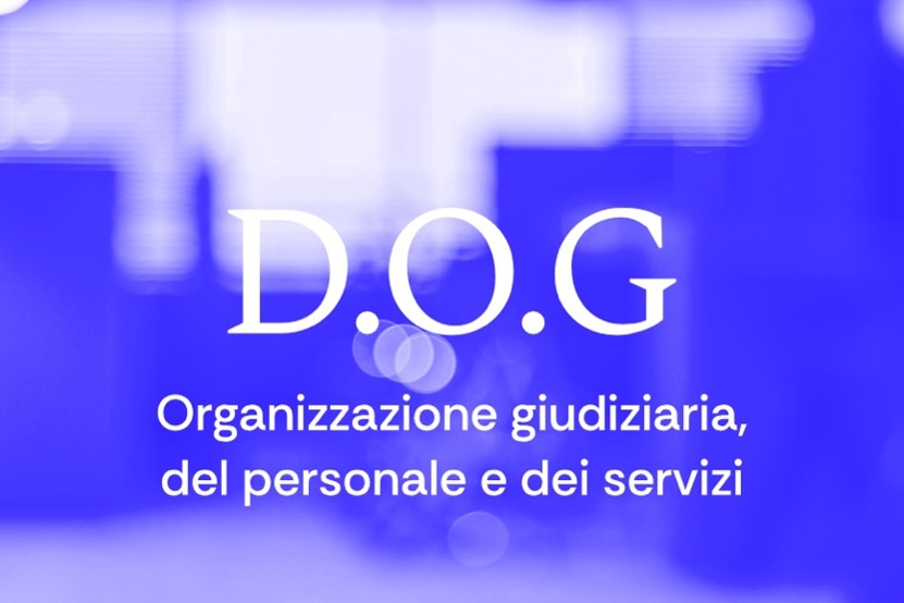 Targa_Dog (Dipartimento organizzazione giudiziaria) (Foto: ministero Giustizia)