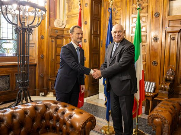 Visita del ministro della Giustizia danese Peter Hummelgaard