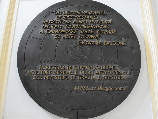 Ministero Giustizia_dedica Falcone