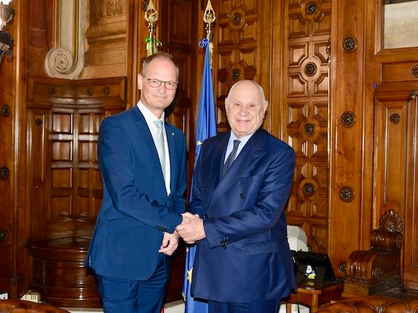 Carlo Nordio e Ambasciatore tedesco Bagger (foto del Ministero della Giustizia))