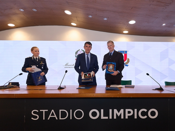 Il Capo del Dipartimento dell’Amministrazione Penitenziaria Stefano Carmine De Michele e il Presidente della Federazione Italiana Rugby Andrea Duodo
