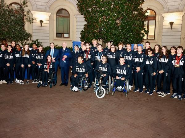 Fiamme azzurre olimpiche e paralimpiche Parigi 2024 (foto del Ministero della giustizia)