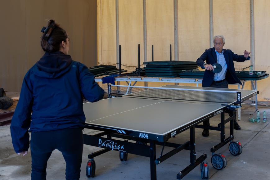 Giochi della speranza - partita di ping pong