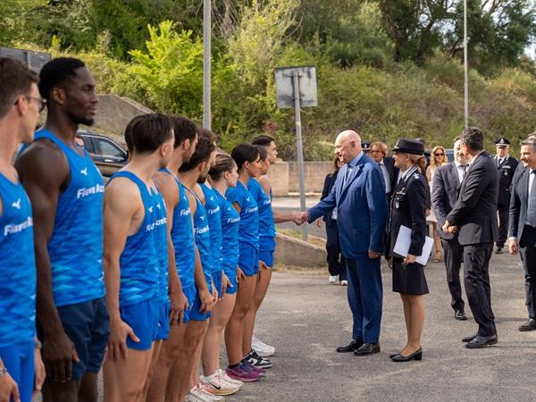 Nuovo Centro sportivo per le Fiamme Azzurre. La cerimonia