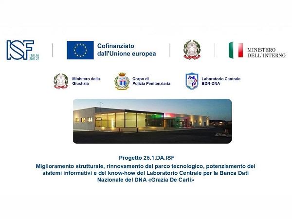 Bd nazionale Dna: 5mln per il Laboratorio Centrale