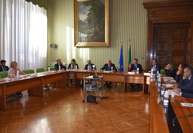 Il Ministro Carlo Nordio alla presentazione del nuovo codice di comportamento dei dipendenti del Ministero della Giustizia