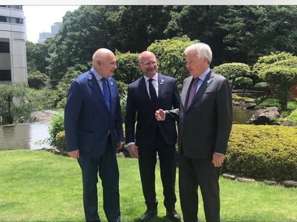 Il ministro Nordio con il commissario Ue Giustizia Reynders (Credit: Ministero della Giustizia)