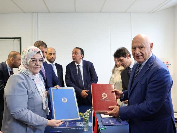 Il ministro Nordio con l'omologa della Libia Halima Ibrahim Abdel Rahman Elbousify (Credit_Ministero Giustizia)