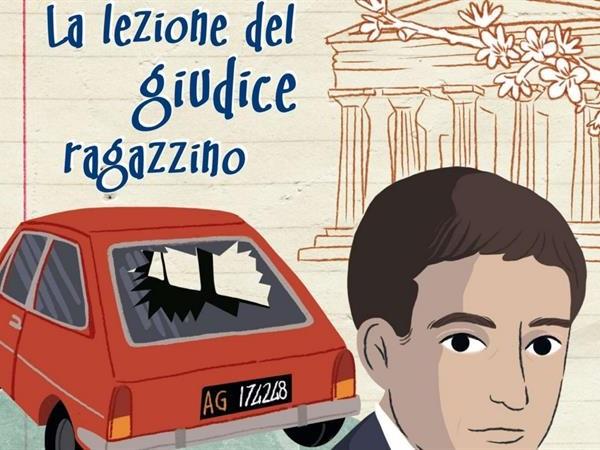 Dettaglio copertina del libro &ldquo;Rosario Livatino. La lezione del giudice ragazzino&rdquo; di Lilli Genco e Alessandro Damiano (Di Girolamo editore, 2021)