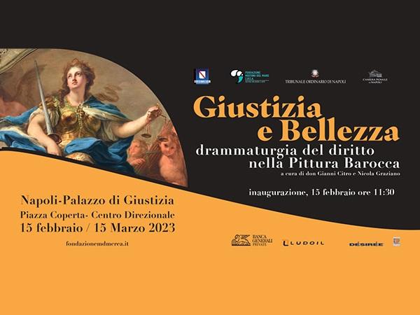 Locandina mostra Giustizia e Bellezza drammaturgia del diritto nella Pittura Barocca
