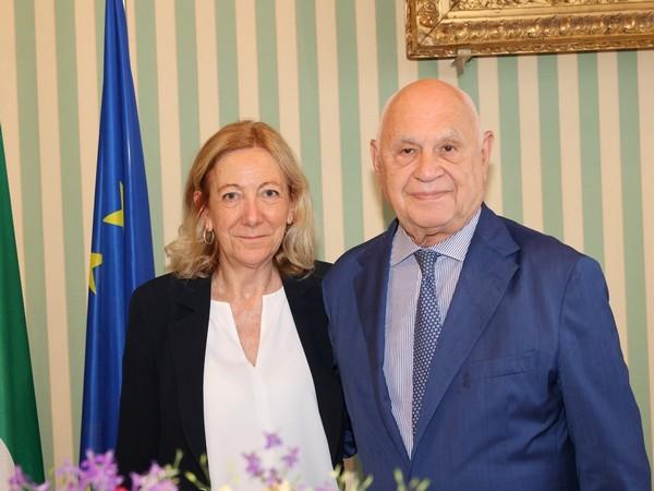 Ministro Nordio con Presidente Corte App Napoli Maria Rosaria Covelli (credit: ministero della Giustizia)