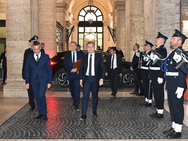 Ministro della giustizia francese Gerald Darmanin 3 febbraio 2025 (foto Ministero della Giustizia)