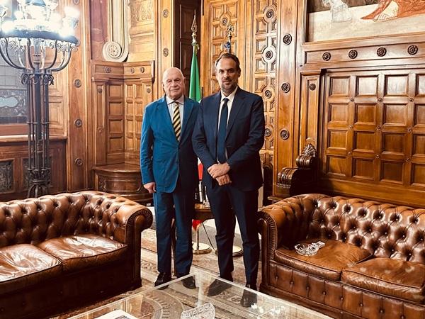 Il ministro Nordio e il sindaco di Treviso Mario Conte