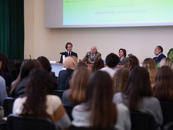Nordio_Giulio Cesare_incontro studenti 3 (Foto: Giovanni Donnadio/Ministero Giustizia)