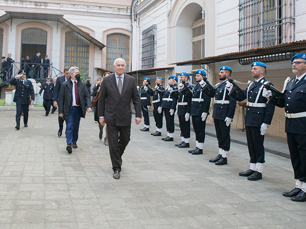 Il ministro della Giustizia Carlo Nordio visita Poggioreale
