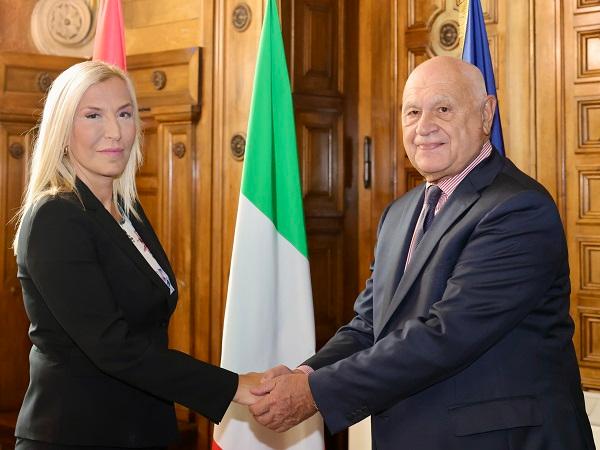 Il Ministro Nordio incontra l&rsquo;omologa serba Maja Popović
