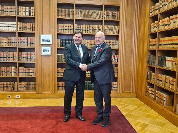 Il ministro Nordio con il presidente della Corte Suprema Richard Wagner