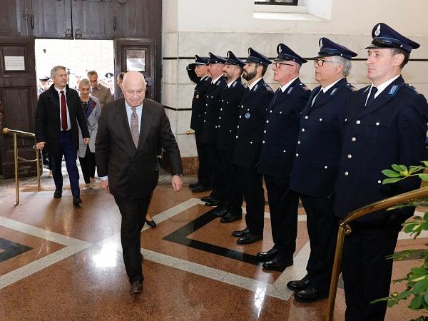 Il ministro della Giustizia Carlo Nordio visita Regina Coeli