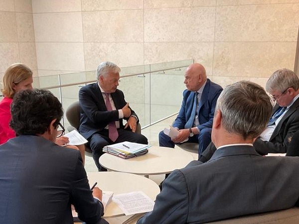 Bilaterale tra il ministro Nordio e il commissario europeo alla Giustizia Didier Reynders