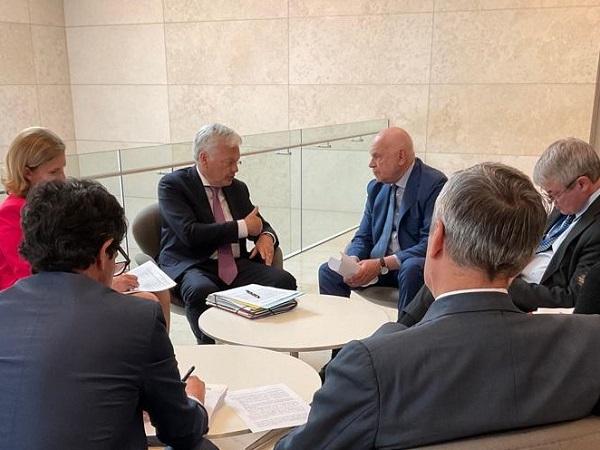 Bilaterale tra il ministro Nordio e il commissario europeo alla Giustizia Didier Reynders