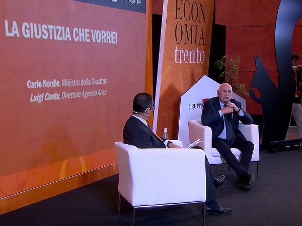 Il Ministro Nordio al Festival dell&rsquo;Economia di Trento
