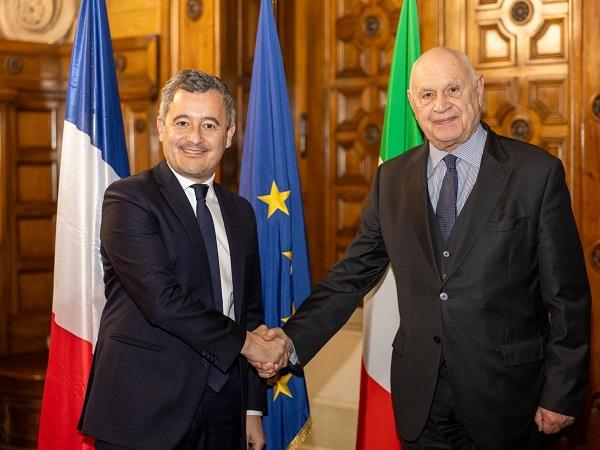 Nordio e Darmanin 3 febbraio 2025 (foto Ministero della giustizia)