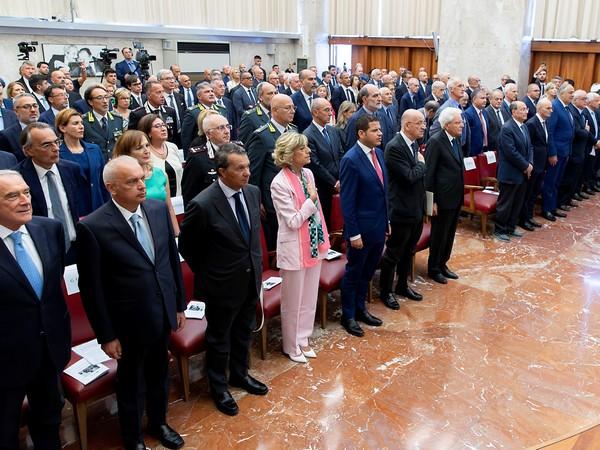 Palermo - Il Presidente della Repubblica Sergio Mattarella alla cerimonia commemorativa del 40&deg; anniversario della morte del giudice Rocco Chinnici, oggi 28 luglio 2023. (Foto di Paolo Giandotti - Ufficio Stampa per la Stampa e la Comunicazione della Presidenza della Repubblica)