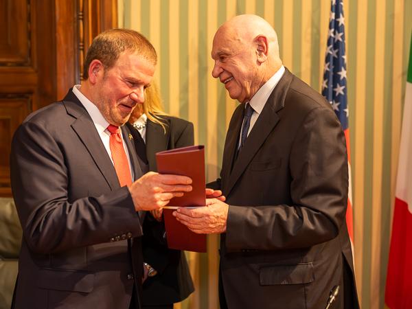 Carlo Nordio e Tilman Fertitta (Amasciatore USA in Italia)