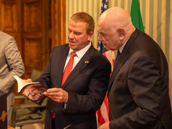 Carlo Nordio e Tilman Fertitta (Amasciatore USA in Italia)