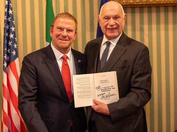 Carlo Nordio e Tilman Fertitta (Amasciatore USA in Italia)