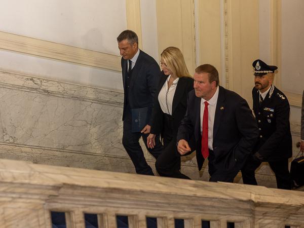 Pam Bondi (Attorney General degli Stati Uniti) e Tilman Fertitta (Amasciatore USA in Italia)