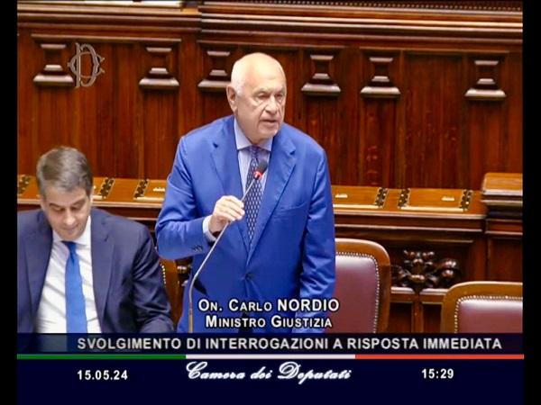 Camera, il ministro Nordio risponde al question time