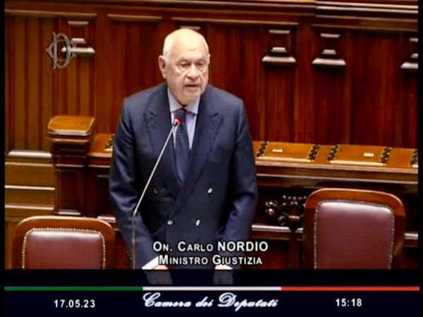 Il ministro Nordio risponde al question time alla Camera