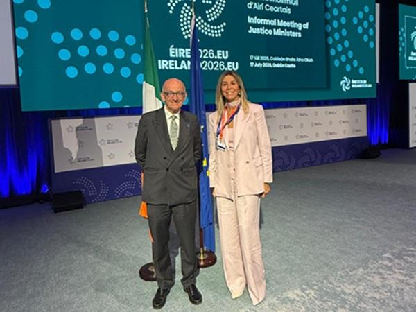 Il Viceministro Francesco Paolo Sisto all'incontro informale dei ministri della giustizia a Dublino - 17 luglio 2026 - Foto del Ministero della Giustizia