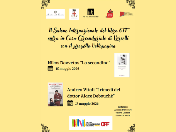 Torna &ldquo;Voltapagina&rdquo;, dal Salone del Libro di Torino alle carceri