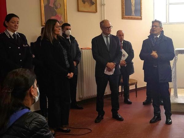 Roma Rebibbia. Il Capo del Dap Carlo Renoldi e il Sindaco di Roma Roberto Gualtieri