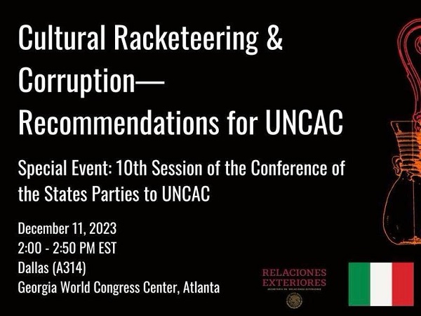 Cultural Racketeering e corruption