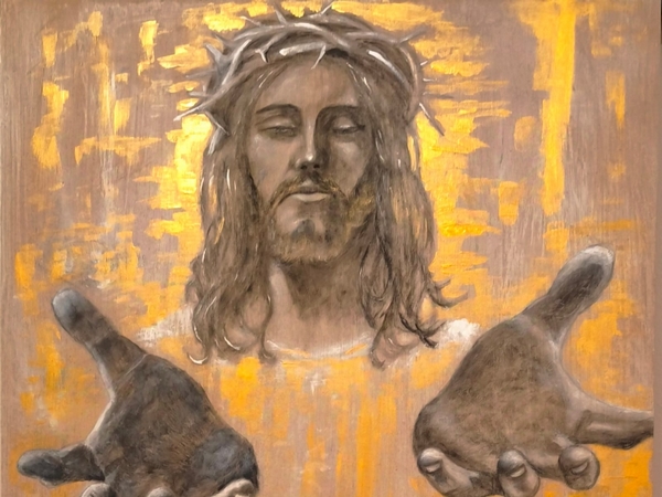 Particolare del dipinto realizzato dall’artista Elio Lucente